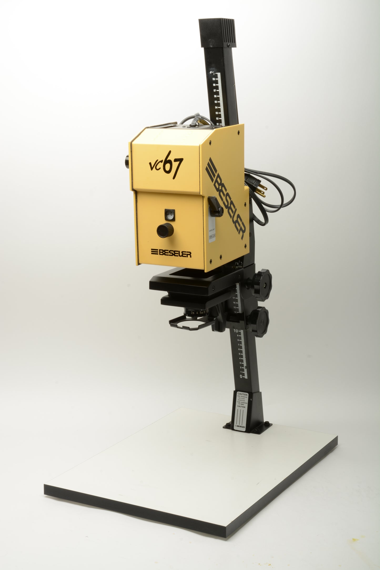 Beseler Printmaker 67 VC Black&White Photo Enlarger, 120V, Yellow + Nikkor 50mm!