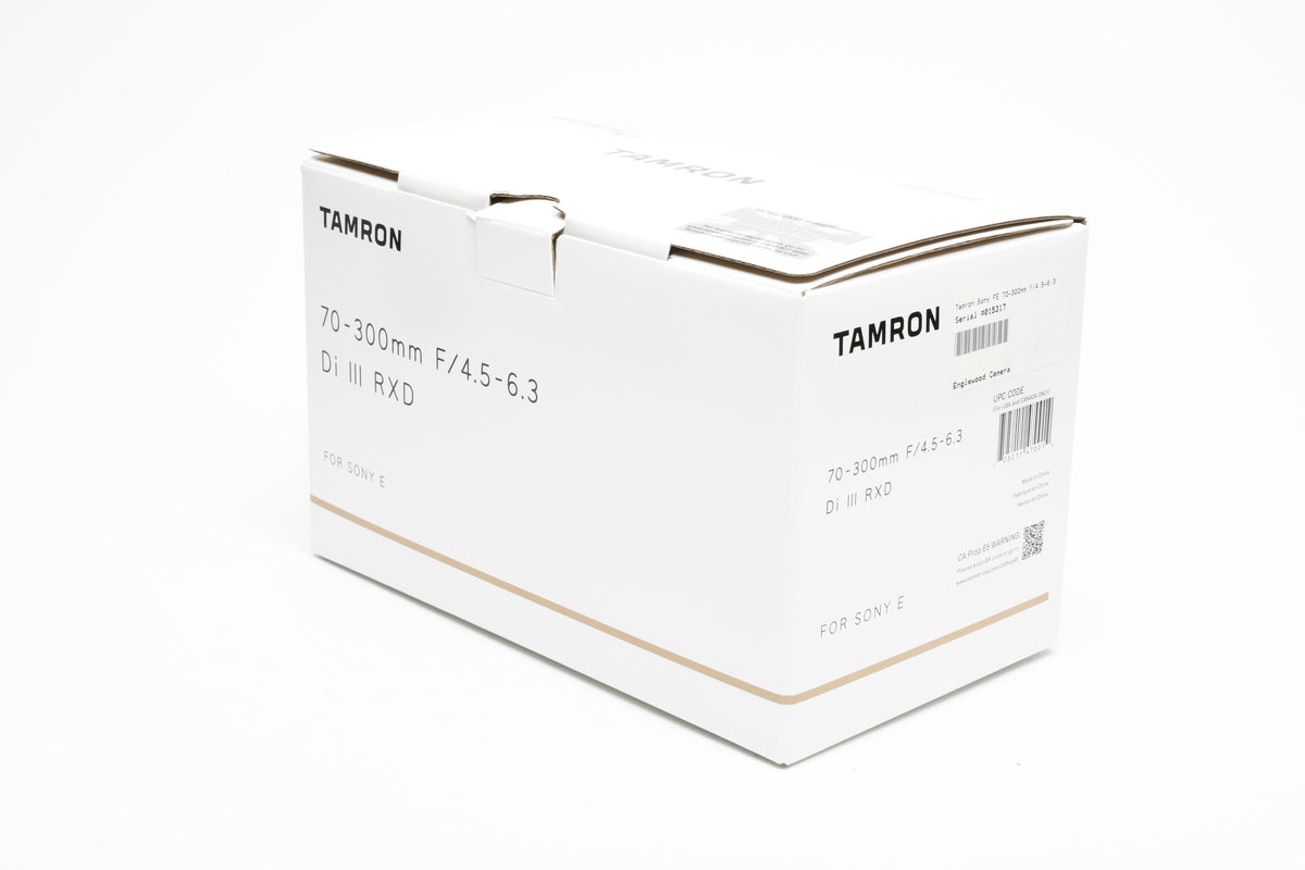 Tamron A047 70-300mm F4.5-6.3 Di III RXD For Sony E mount w/Hood, Box, USA