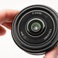 Sony E 20mm f2.8 SEL20f28, Hood, Caps, UV filter, Mint-
