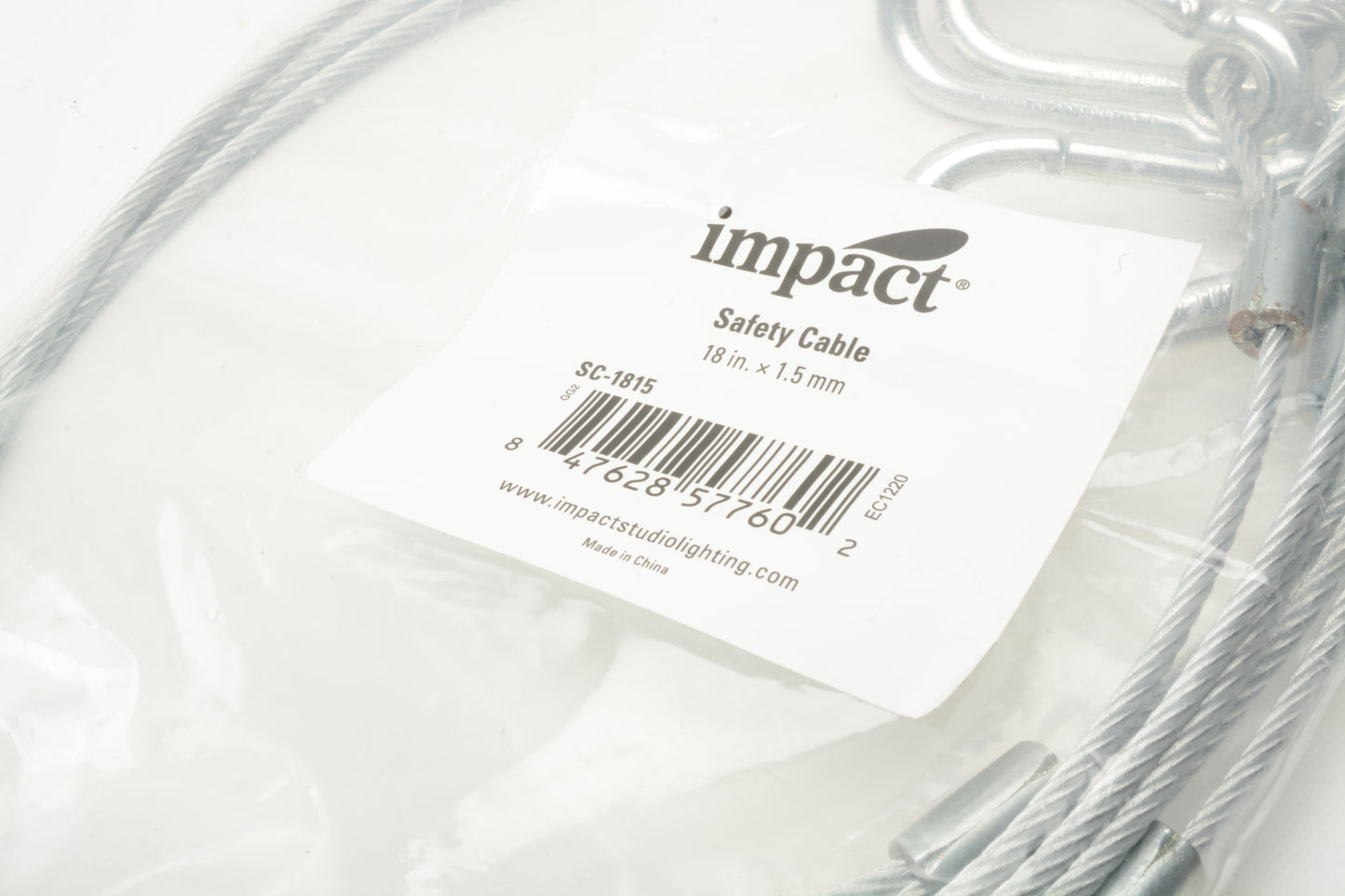 3X Impact Safety Cable 18" SC-1815, New (Set of 3)