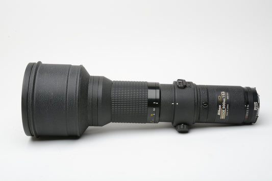 Nikon Nikkor 600mm f/5.6 ED AI-S Telephoto Lens, trunk case, caps, Sharp!