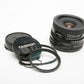 Tamron Adaptall 28mm f2.5 wide angle lens 02B w/Canon FD Mount