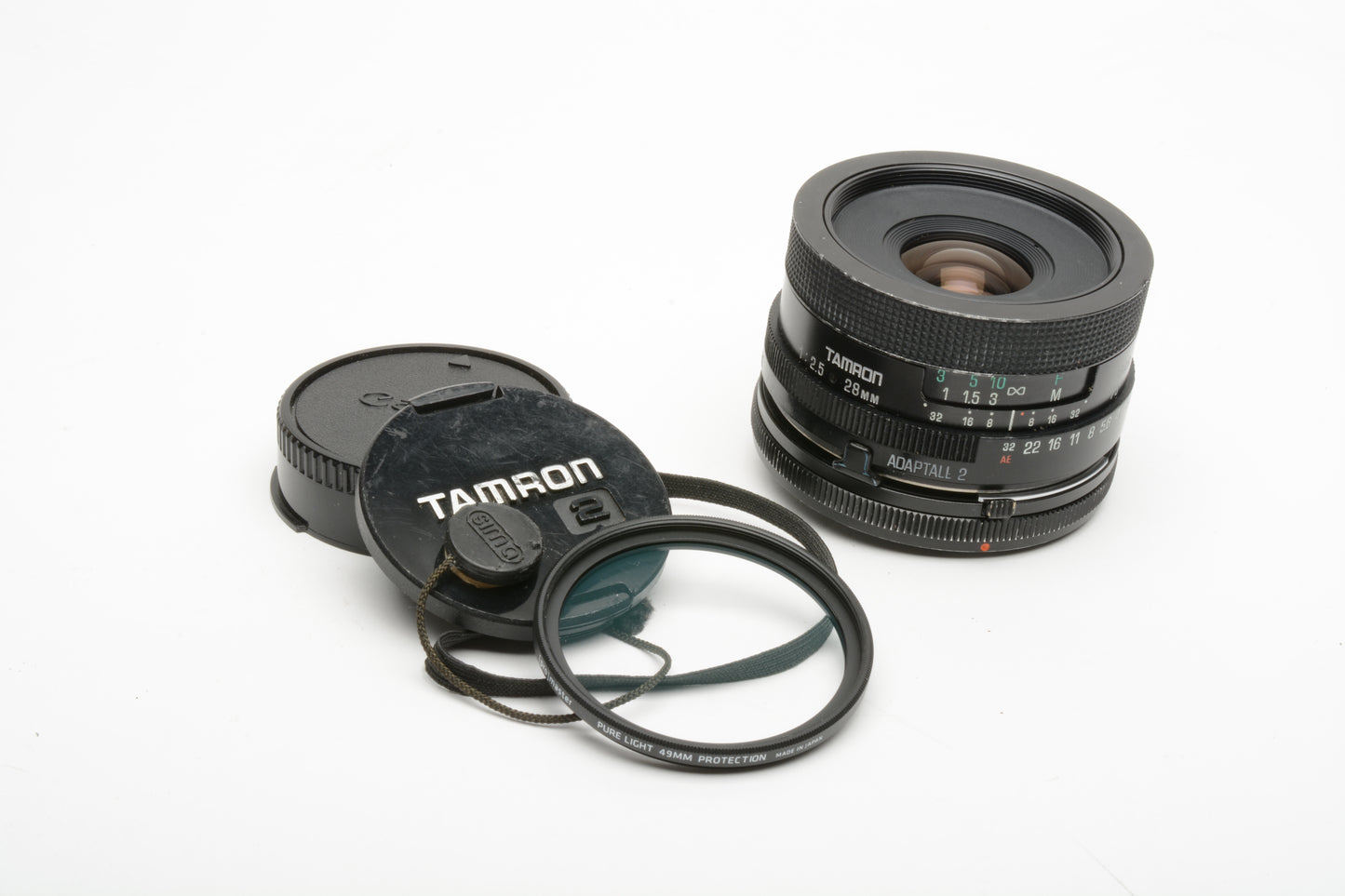 Tamron Adaptall 28mm f2.5 wide angle lens 02B w/Canon FD Mount