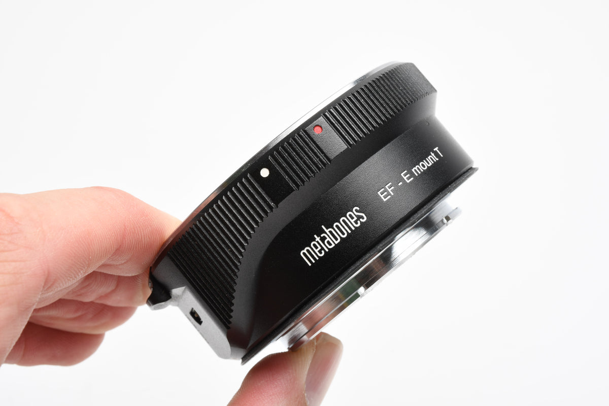 MetaBones Canon EF-E Mount T Smart adapter w/Caps, Jewel Case, Mint-