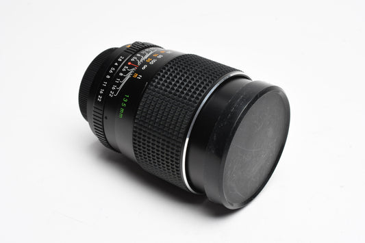 Chinon 135mm f2.8 Prime Portrait lens, M42 Mount, Caps, Clean!
