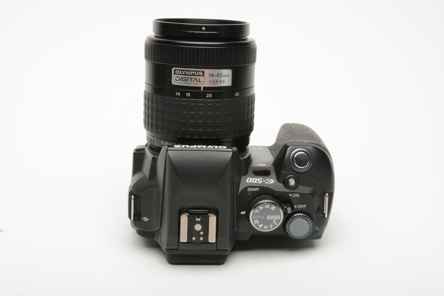 Olympus E-500 Evolt 8MP DSLR w/14-45mm, batt+charger+strap+ 6989 Acts!