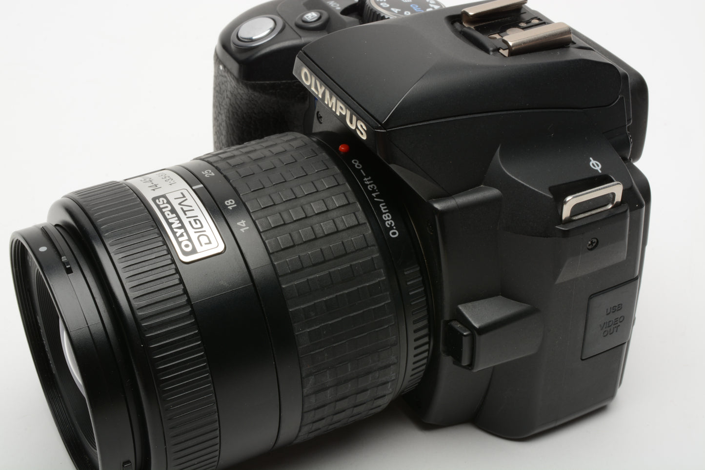 Olympus E-500 Evolt 8MP DSLR w/14-45mm, batt+charger+strap+ 6989 Acts!