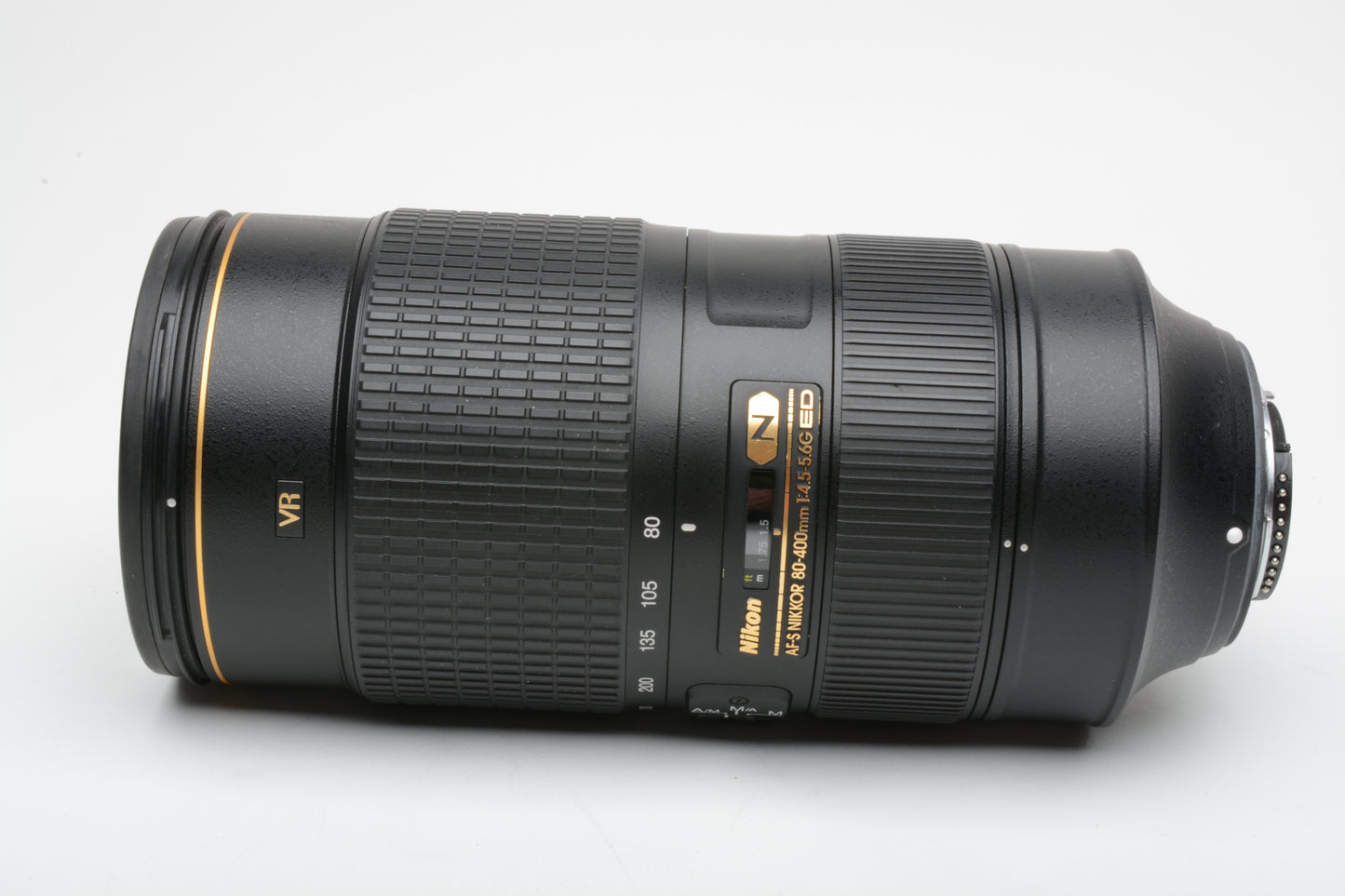 Nikon Nikkor AF-S 80-400mm f4.5-5.6G ED VR w/Case, Hood, Caps, Very nice!