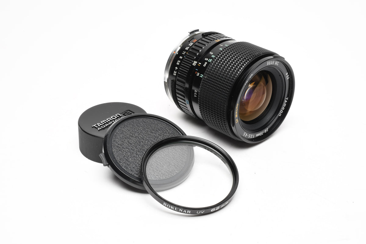Tamron 28-70mm F3.4.5 lens w/Choice of Mount, UV, Caps, Great!