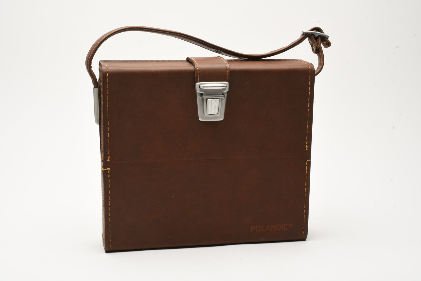 Polaroid folding SX70 series genuine thin brown fitted case, great