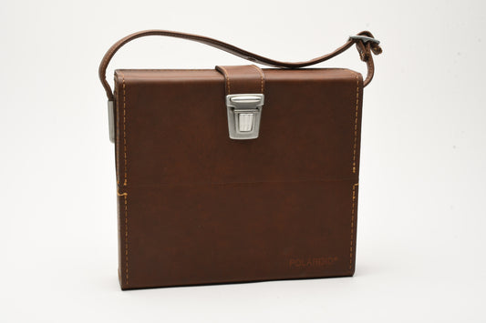 Polaroid folding SX70 series genuine thin brown fitted case, great