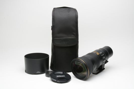 Nikon AF-S Nikkor 500mm f5.6E PF ED VR Lens #20082, USA, Sharp! Case+hood++