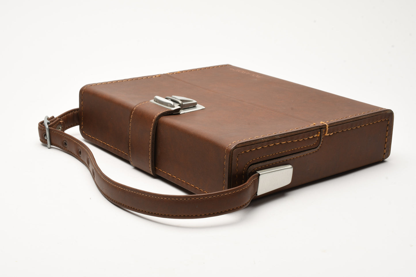 Polaroid folding SX70 series genuine thin brown fitted case, great