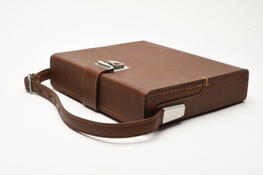 Polaroid folding SX70 series genuine thin brown fitted case, great