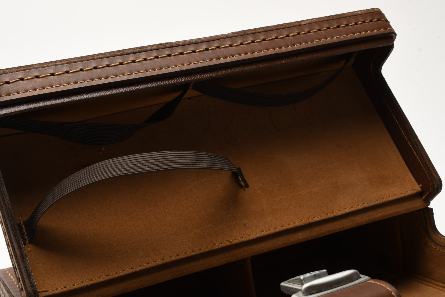 Polaroid folding SX70 series genuine thin brown fitted case, great