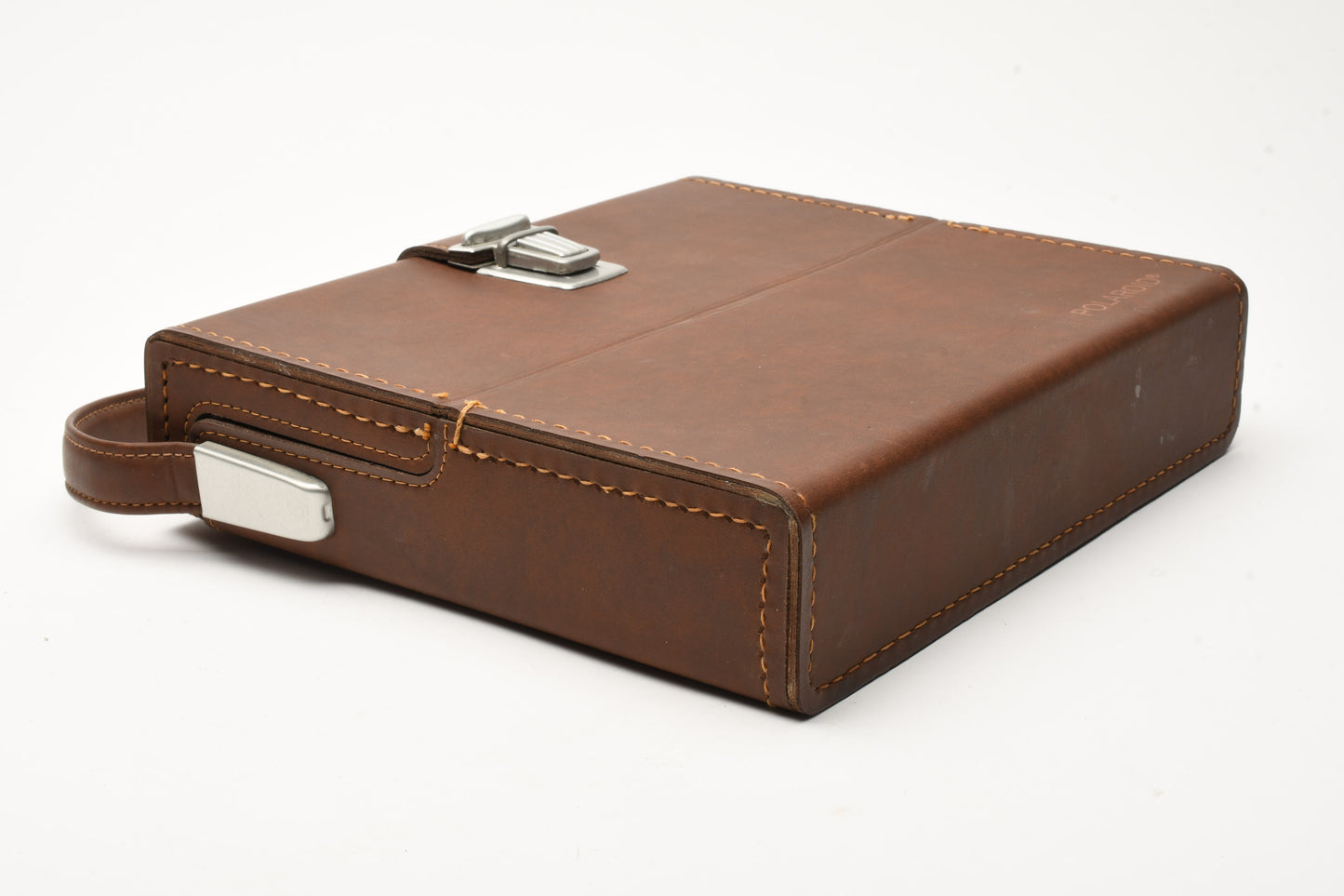 Polaroid folding SX70 series genuine thin brown fitted case, great