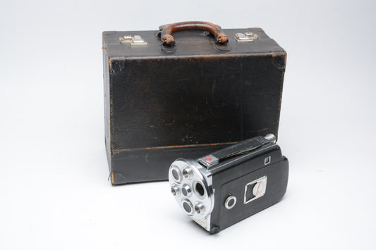 Kodak K-100 3-Lens Turret 16mm Film Cine Movie Camera Body C Mount in case