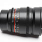 Rokinon 16mm T2.2 ED AS UMC CS II for Micro 4/3 mount, Hood+Pouch, Mint-