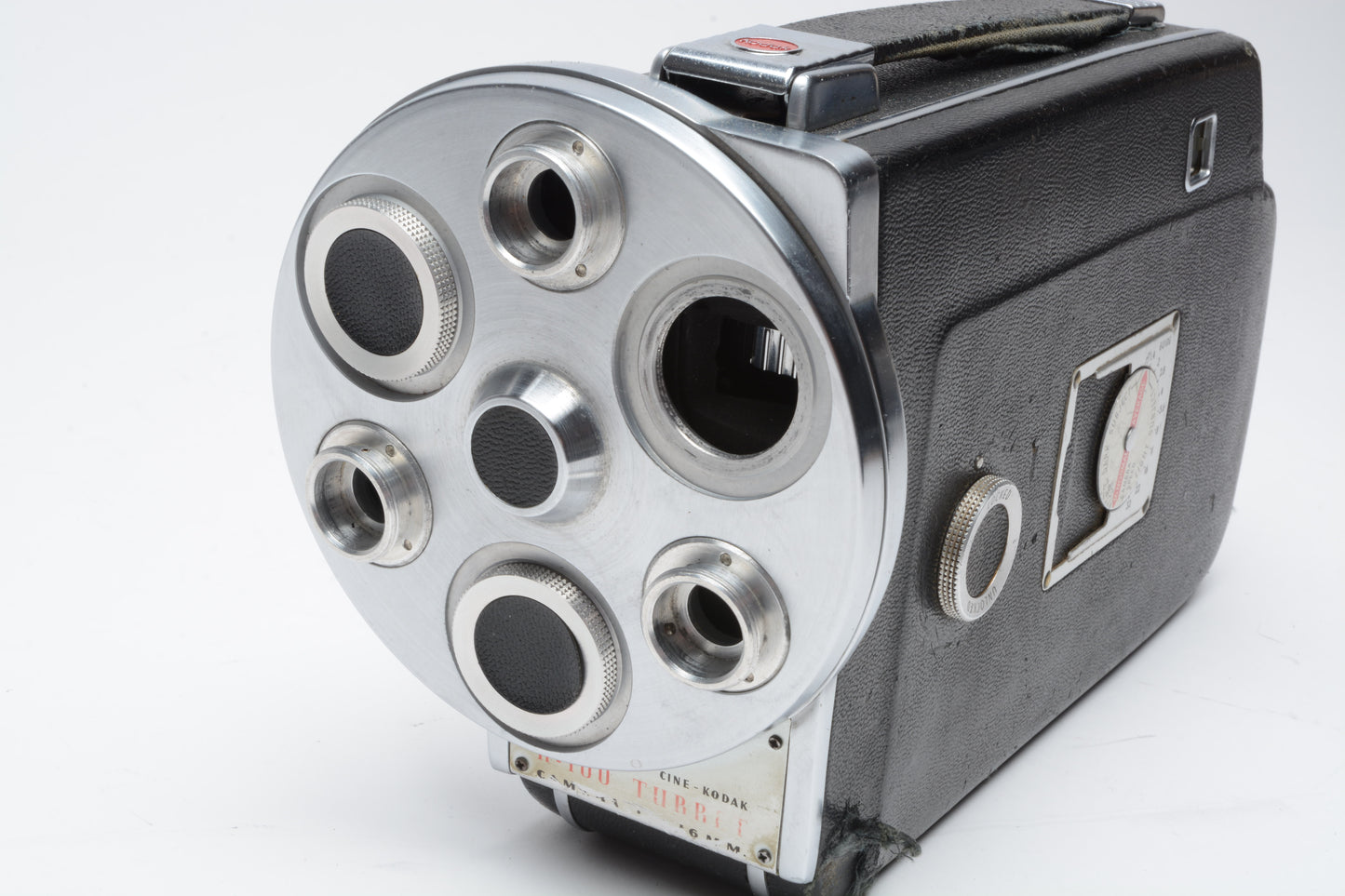 Kodak K-100 3-Lens Turret 16mm Film Cine Movie Camera Body C Mount in case