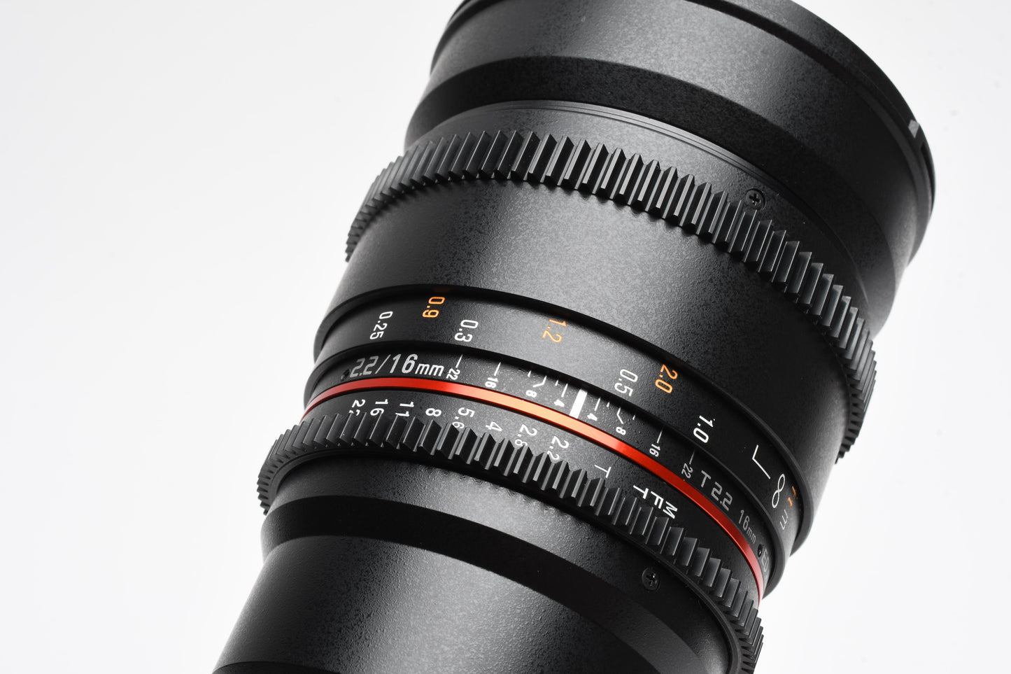 Rokinon 16mm T2.2 ED AS UMC CS II for Micro 4/3 mount, Hood+Pouch, Mint-