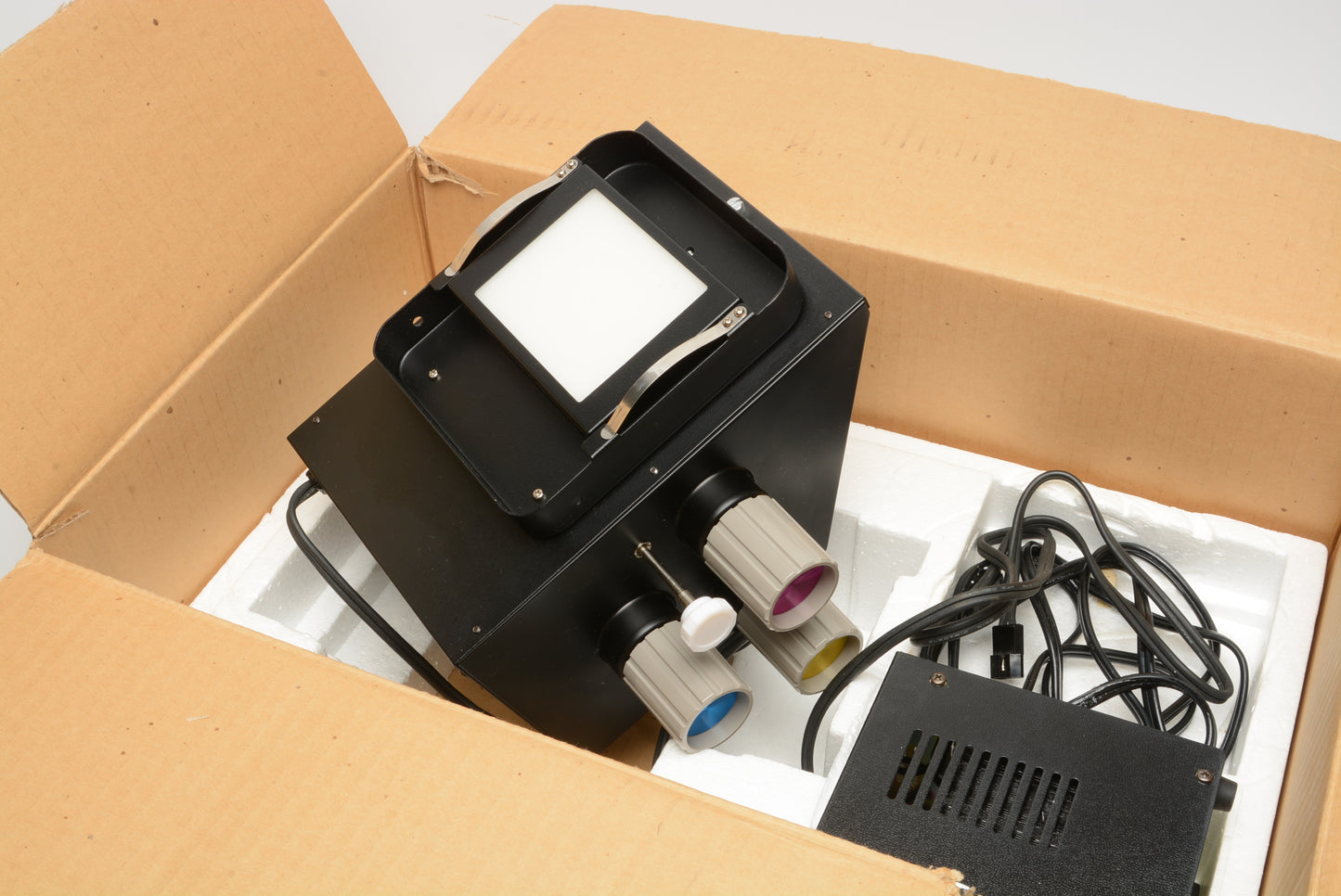 Nikor B&W darkroom enlarger bundle w/Condenser & Dichro heads, carrier, 75mm lens++