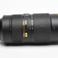 Nikon Nikkor AF-S 80-400mm f4.5-5.6G ED VR w/Case, Hood, Caps, Mint-
