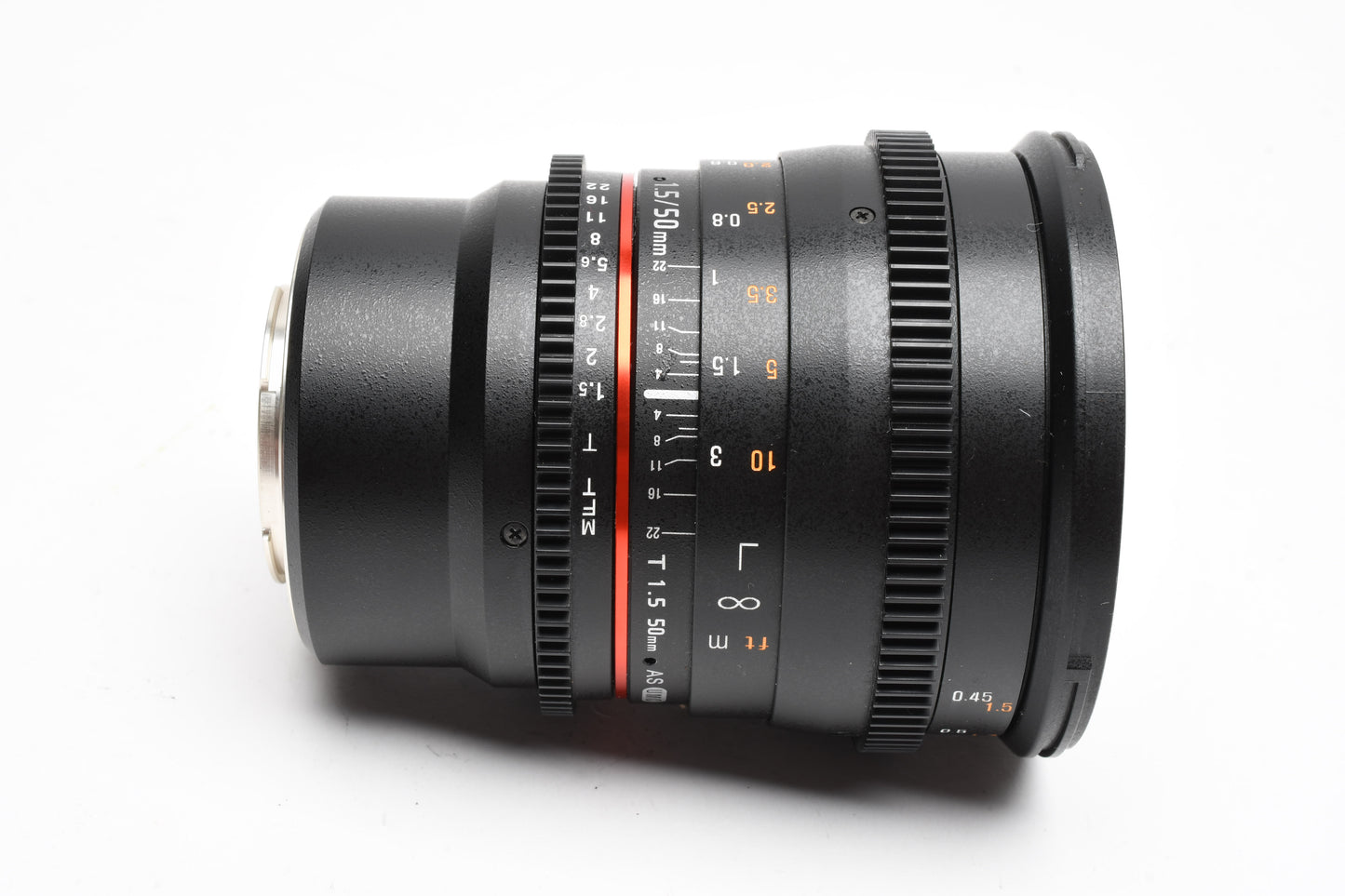 Rokinon 50mm T1.5 AS IF UMC for Micro 4/3 mount, Hood+Pouch, Mint-
