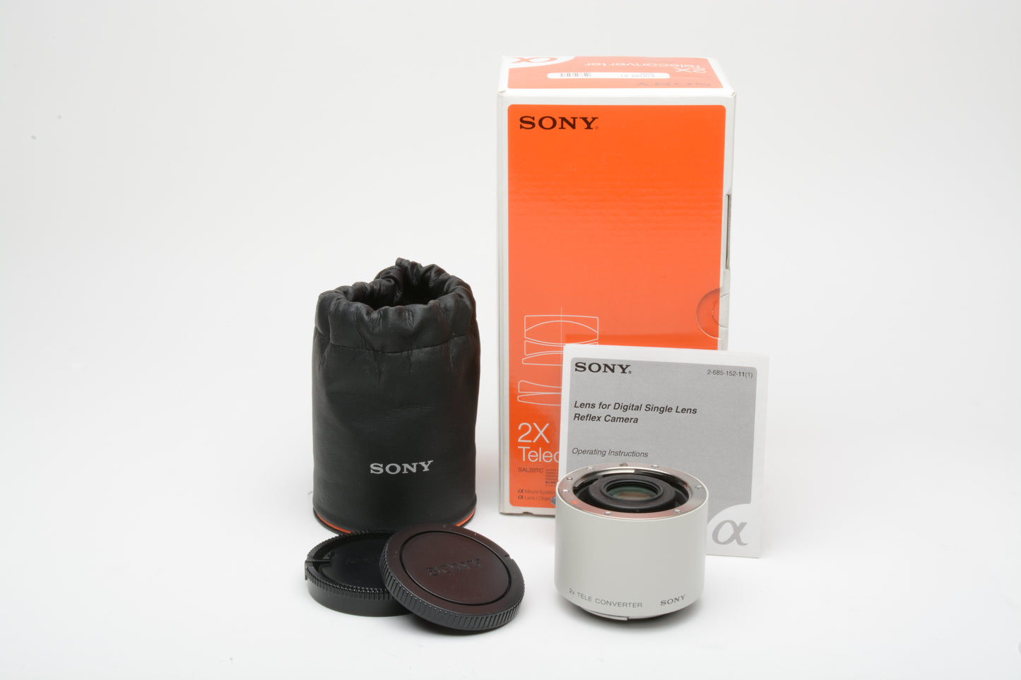 Sony 2X A-Mount Teleconverter SAL20TC, Mint, Boxed, caps, pouch, manual