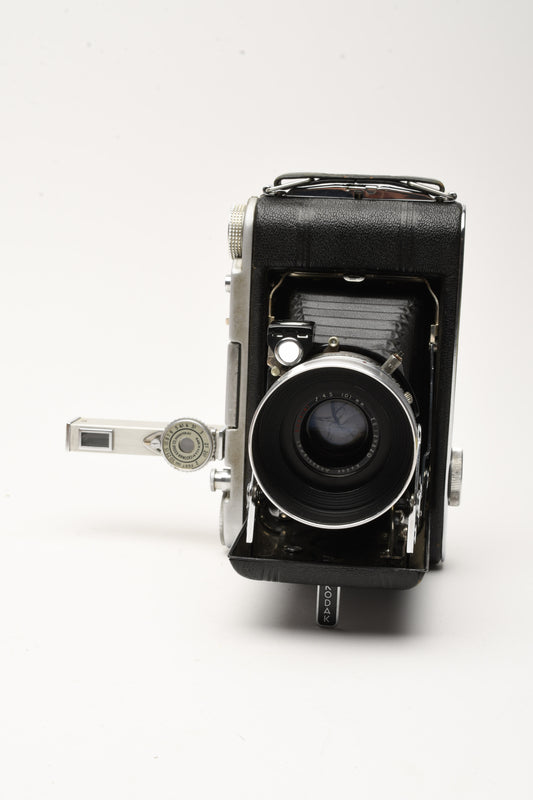 Kodak Monitor Six-20 620 Film Vintage Folding Camera w/101mm f4.5 bundle, works!