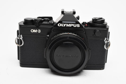 Olympus OM-3 35mm SLR Body, New Seals, Tested, Great!!