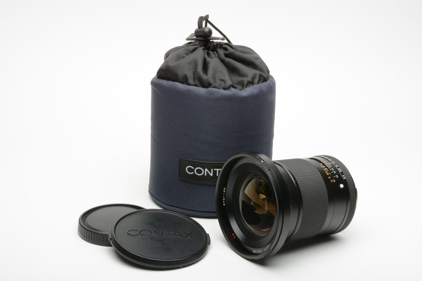 Contax 645 Zeiss T* 140mm f2.8 Sonnar lens, caps, pouch + Helio UV, sharp!