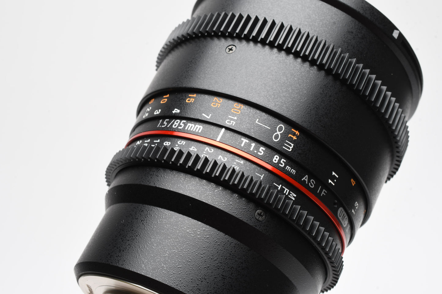 Rokinon 85mm T1.5 AS IF UMC II for Micro 4/3 mount, Hood+Pouch, Mint-