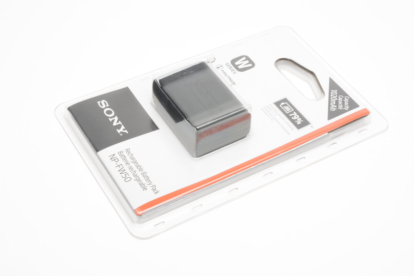 Sony NP-FW50 Rechargeable Battery Pack W Series Info Lithium NIB