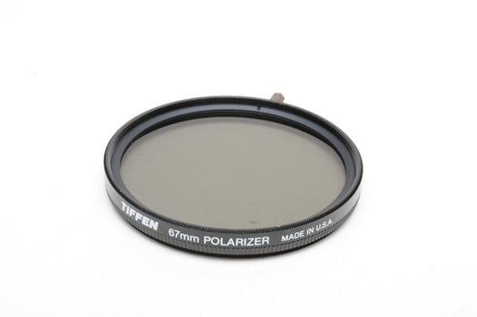 Tiffen 67mm Linear Polarizing filter, clean