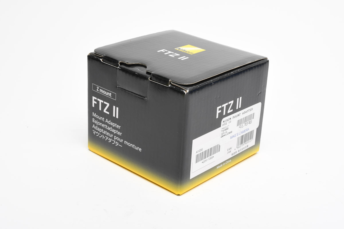 Nikon FTZ II Mount Adapter, caps, Mint- Boxed