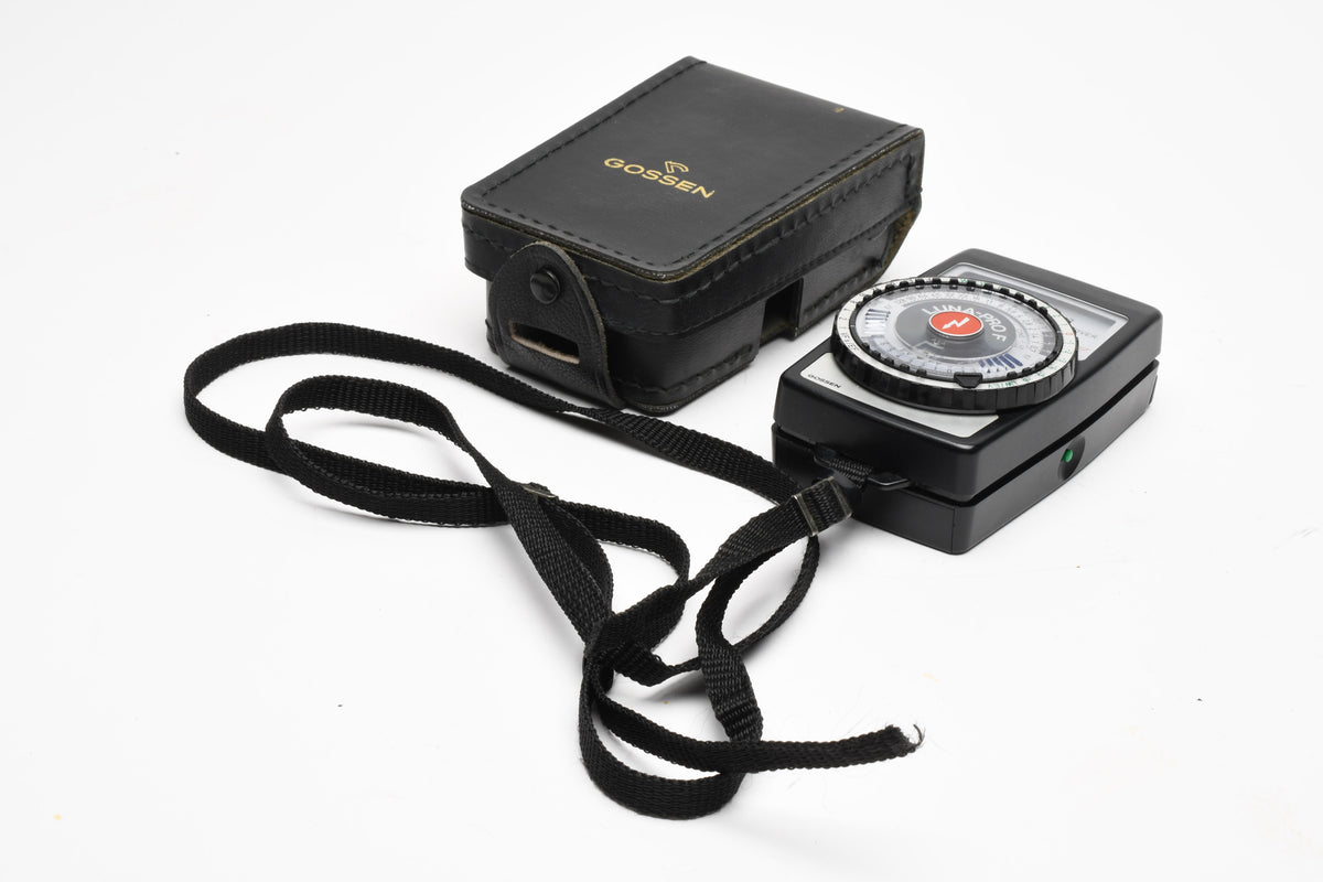 Gossen Luna-Pro F Flash/Ambient Light Meter, clean, tested, w/Case & Strap