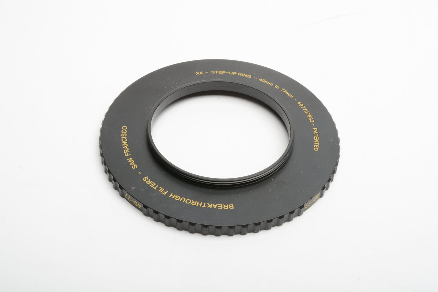 Breakthrough Photography 49-72mm step-up ring, Nice quality