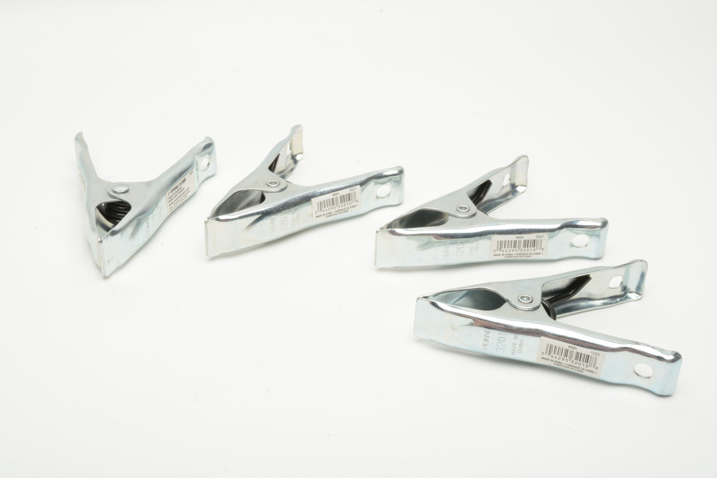 4X Pony 3201 1" Spring Glossy aluminum clamps - New