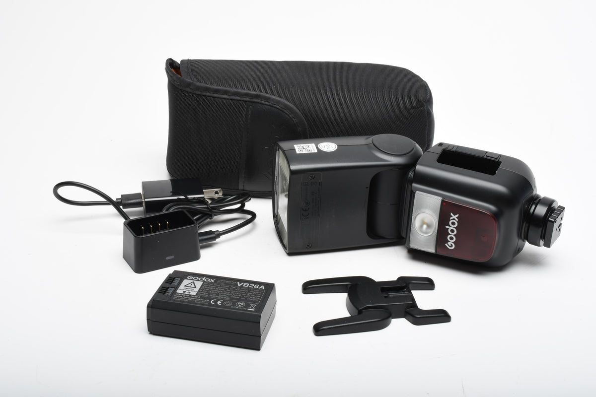 Godox V860III-S TTL Li-Ion Camera Flash for Sony, Case+batt+charger+stand