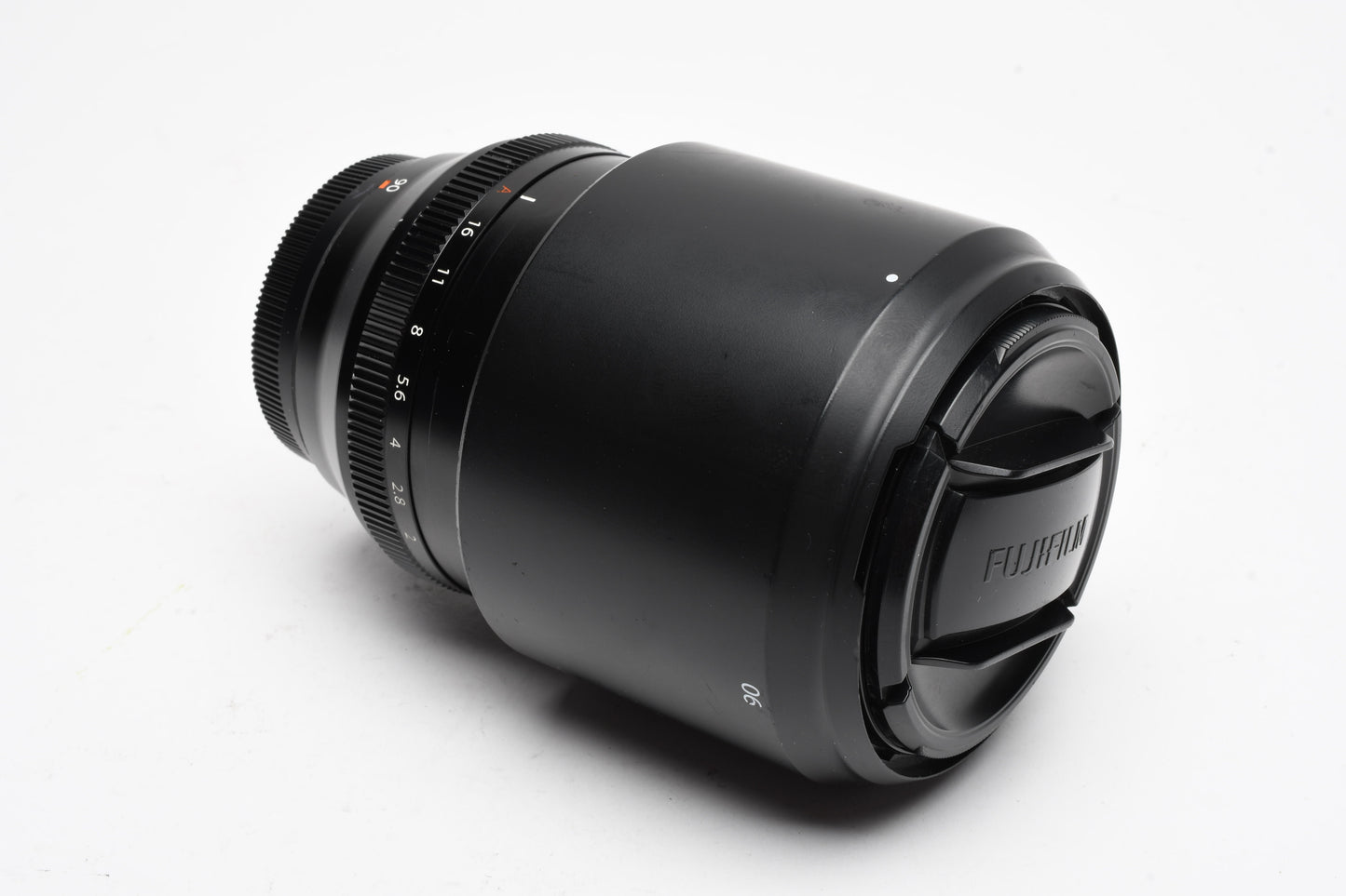 Fuji Fujinon Super EBC 90mm f2 R LM WR lens, caps+hood, Sharp!