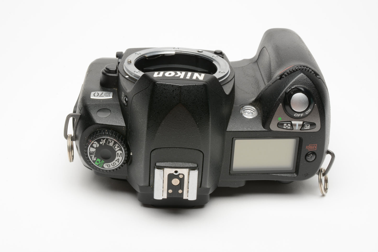 Nikon D70 DSLR body w/batt, charger, 1GB CF card, Only 6762 Acts, Tested