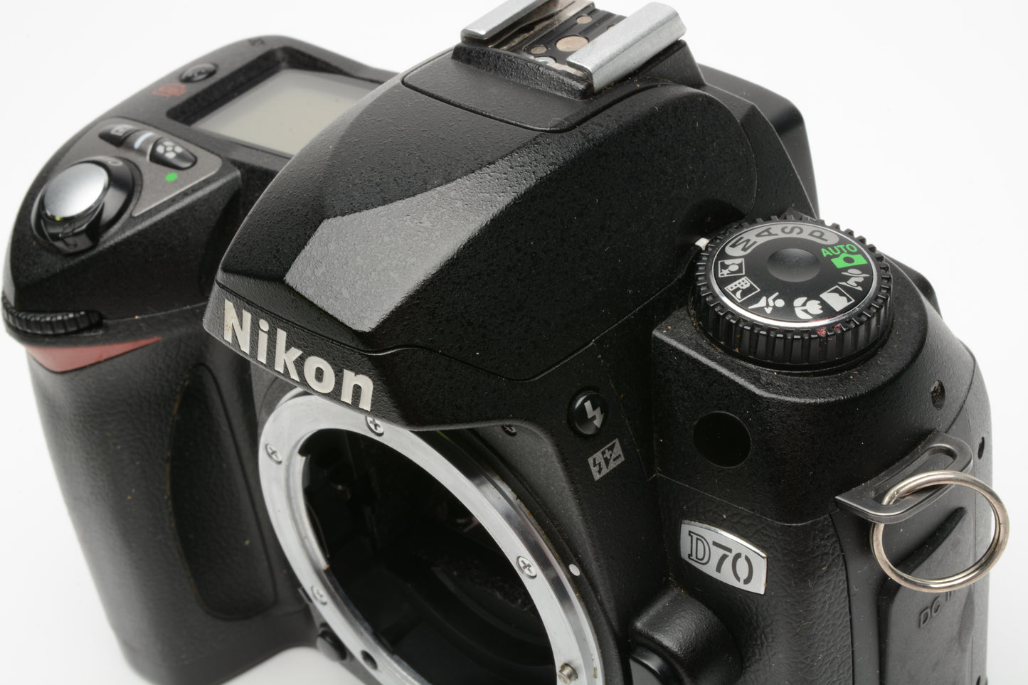 Nikon D70 DSLR body w/batt, charger, 1GB CF card, Only 6762 Acts, Tested