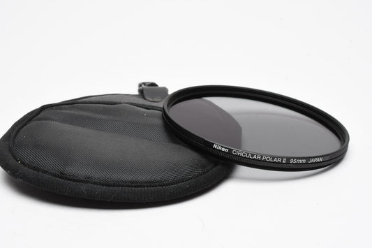 Nikon 95mm Circular Polarizer Filter II #2509 in pouch, Mint-