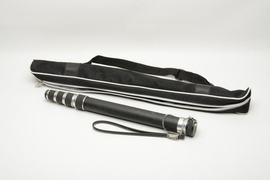 Accura Zoom Monopod,  ~15" folded to ~58" expanded, in case