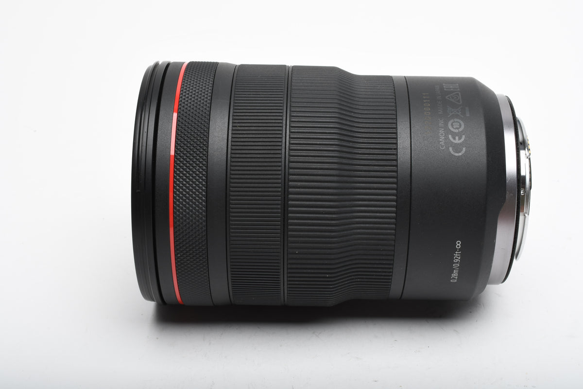 Canon RF 15-35mm f2.8 zoom lens w/Hood, Caps, B+W UV, Mint- USA