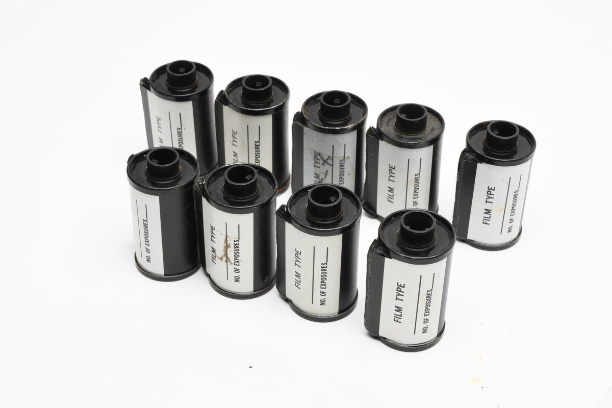 9X blank reloadable 35mm film canisters
