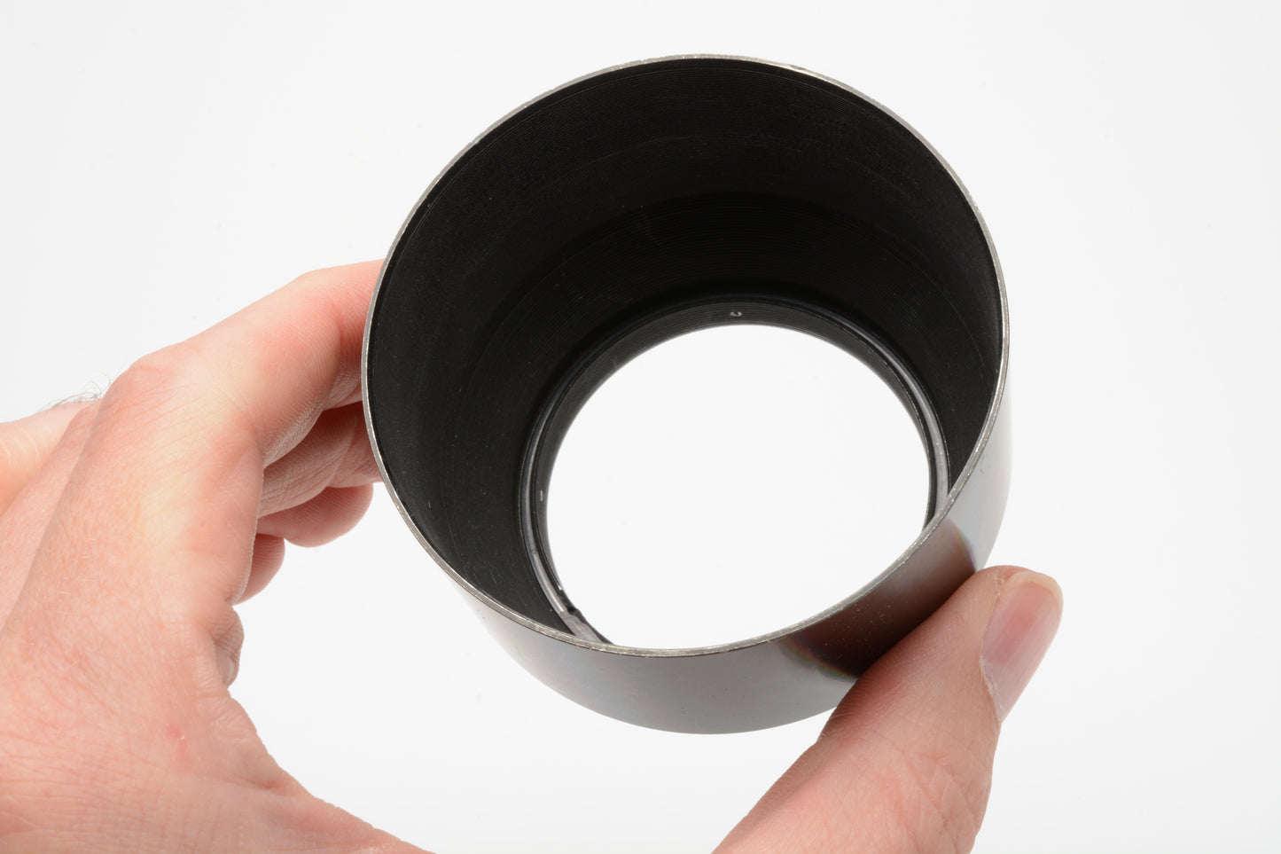 Nikon Metal Hood for HS-4 Nikkor 10.5cm (105mm) f2.5 13.5cm (135mm) f3.5 lens, Good!
