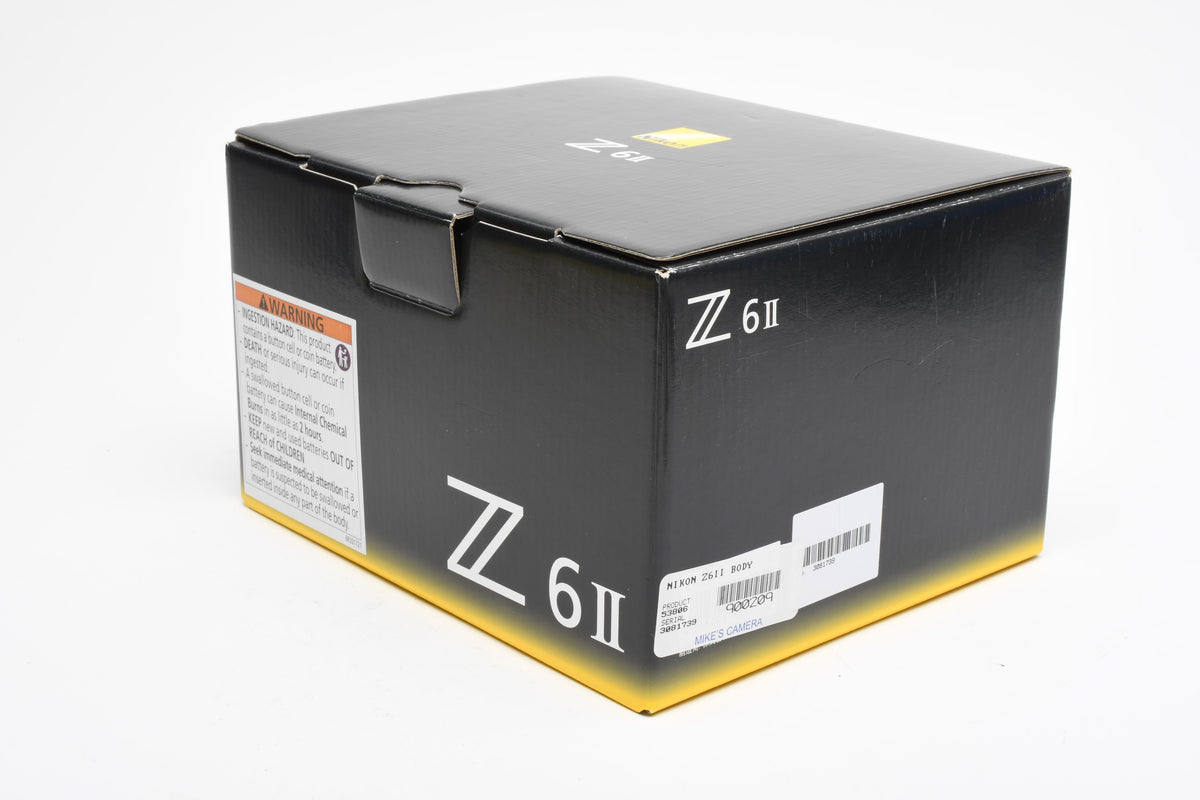 Nikon Z6 II Mirrorless Body, Mint-, Boxed, Only 11k Acts! USA