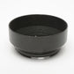 Nikon 50mm 58mm F1.4 metal lens hood, snap-on mount, 52mm, clean
