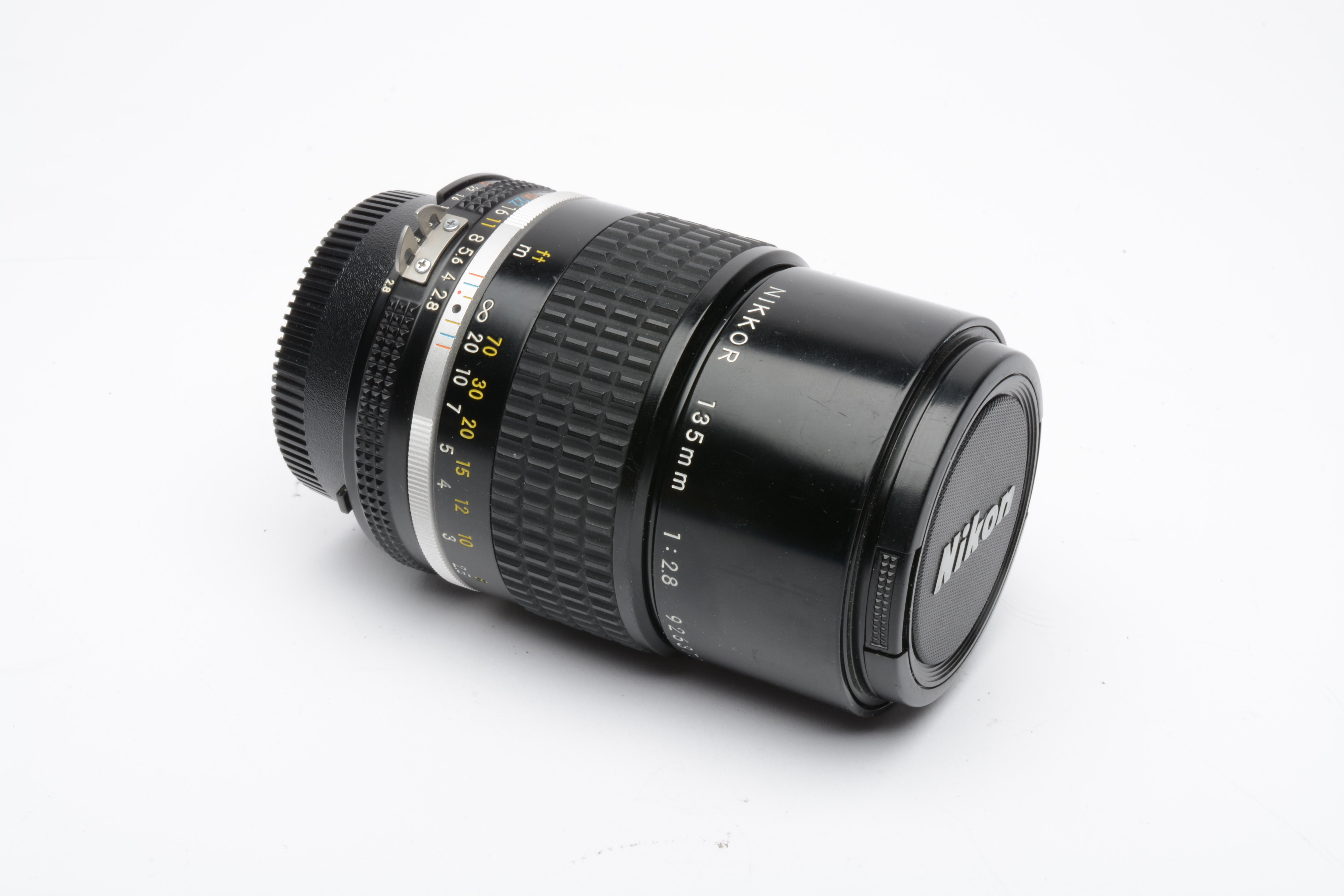 Nikon Nikkor 135mm f2.8 AI-S lens, clean, sharp, great portrait lens